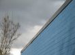 blue industrial building