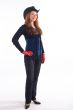 Young girl and red gloves