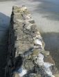 an old gray stone wall