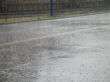 heavy rain in the street