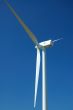close up of a wind turbine