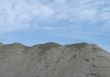 dirt pile and blue sky