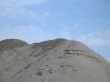 dirt pile and blue sky