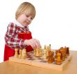 Little girl and chess