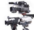 three different camcorders
