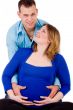 Happy pregnant couple