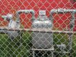 equipment behind a fence