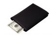 Black wallet with banknotes