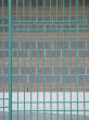 green fence protecting shopping carts