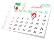 New Year calendar page January 2009