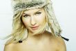 Blond Woman Wearing Fur Hat