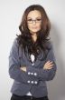Business woman with glasses