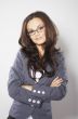 Business woman with glasses