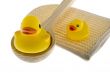 rubber duck with utensils sauna