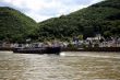 Barge on the Rhein river