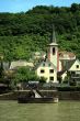 Rhein. The Kestert city and moorage