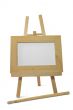 wooden frame on easel with clipping path