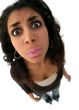 girl with funny expression