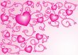 Pink hearts nacreous