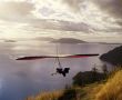 Hang glider Above Mountain Scenic