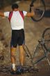Man with Broken Mountain Bike