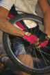 Man Hold Bike Tire