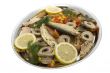 Fish plate with smoked fish