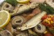 Fish plate with smoked fish