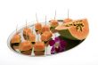 Papaya on a silver tray