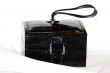 Retro box leather colour of black