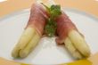asparagus with parma hams and sauce Hollondaise