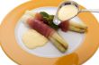 asparagus with parma hams and sauce Hollondaise