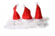 Three little christmas hats