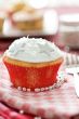 Festive christmas cupcake