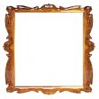 empty picture frame with amber decorative pattern