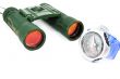 Binoculars and compass