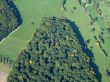 Aerial view of a german forest