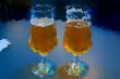 two glasses of beer