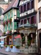 Square in the street at Obernai