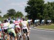 Cyclist round a roundabout