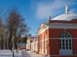 Russian manor winter view