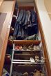 Home wardrobe with suits and shoes