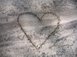 heart on the sand