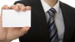 white business card