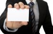 white business card