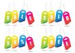 rainbow sale tags