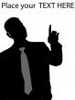 executive pointing upward