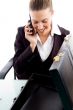 executive busy with phone call