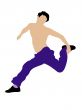 posing man