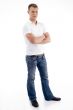 male standing with folded  arms